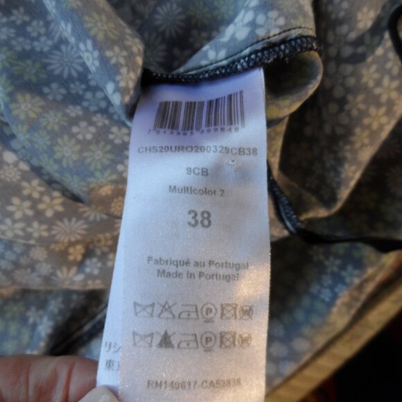 See by Chloé Green & Blue Floral Print Belted Sheath Dress – IT 38 / US 6 - Picture 15 of 16